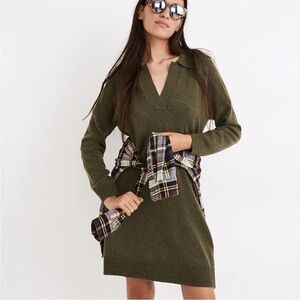 Madewell Wool Polo Sweater Dress